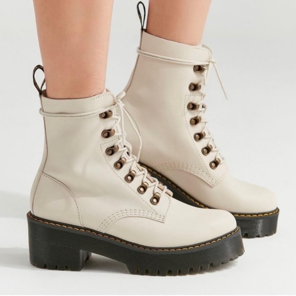 Not selling,looking for these in WomensUS size7dr.martens Leona in bone.